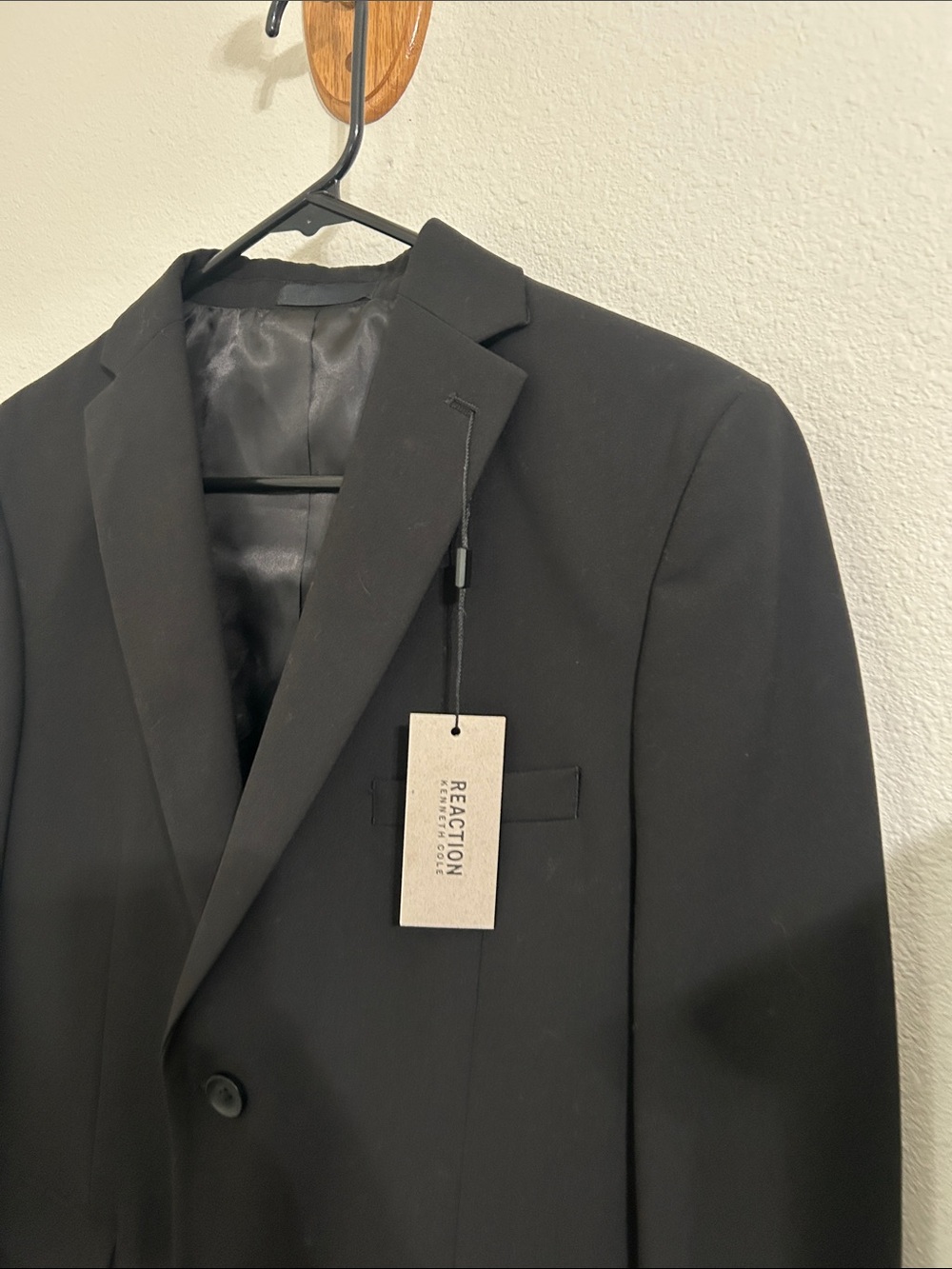 Kenneth Cole Reaction Big Boys Stretch Slim Fit Suit Jacket - Black. 18 reg NEW - Picture 3 of 9